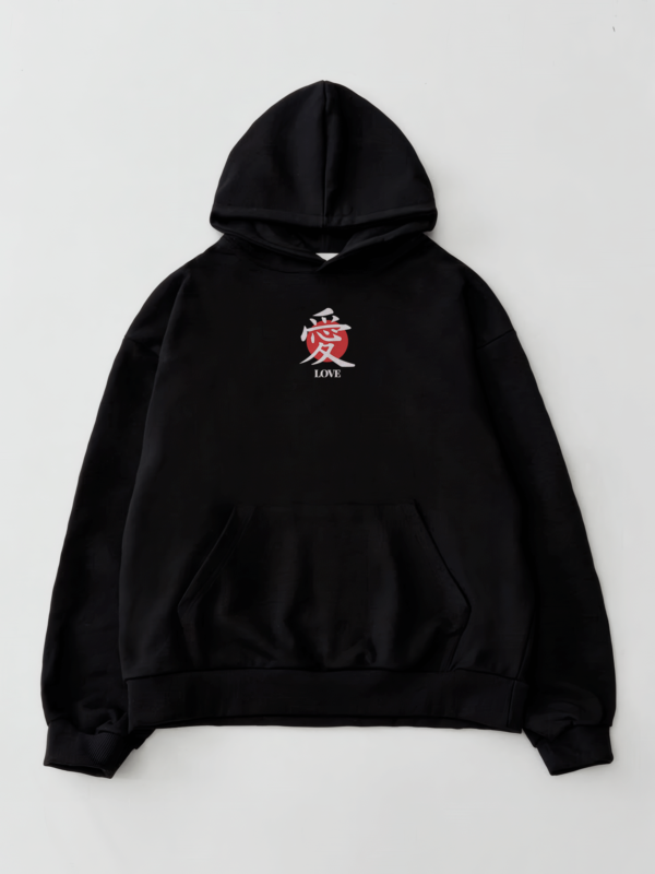 2102store | LOVE – Hoodie oversize con capucha Unisex